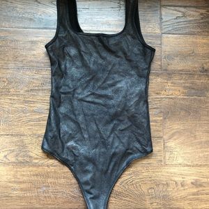 Abercrombie & Fitch faux leather bodysuit